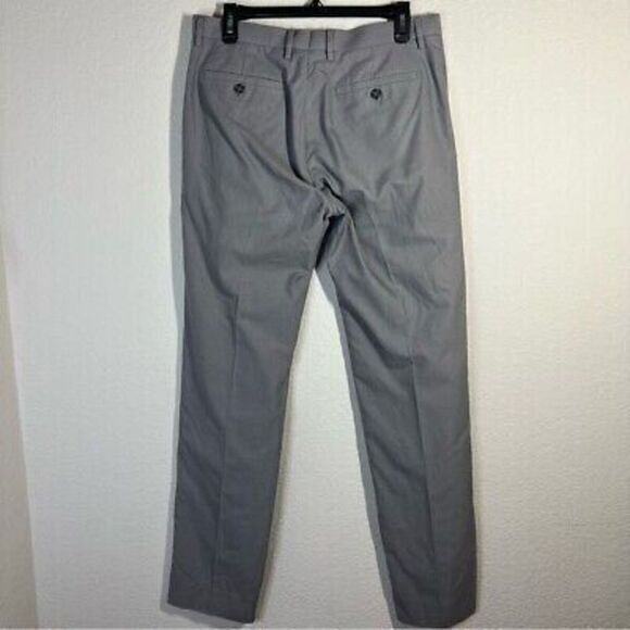 Banana Republic Mens Modern Slim Fit Chino Pants Gray Flat‎ Front Size 31x34 - Picture 5 of 7